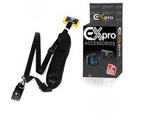 Ex-Pro® Soft Padded Quick Sling Rapid Camera Shoulder Strap For DLSR Cameras for Canon, Nikon, Sony, Olympus, Panasonic, Pentax - Black