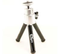 Ex-Pro Table-Top Mini Tripod, Aluminium Telescopic and compact - 3 Level - 15cm, 12.7cm & 10cm - Black & Silver
