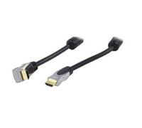 Ex-Pro ULTRA Premium [90 Degree] Pro Metal Finished 1.5m (150cm) Gold HDMI to HDMI Lead Cable, OFC Fully Shielded Lead .FULL HD (DVD Player, Sky, Virgin, PS3, Blu-ray, Xbox) [AWG24]