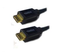 Ex-Pro V1.3b Standard - Ultra Pro Metal Ended - 2m Mini HDMI -to- Mini HDMI Cable For Digital Imaging Units, for Sony, Panasonic & Other DVD and HD Camcorders requiring Mini HDMI (Type C) output, to Mini HDMI Input.