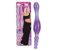 EX Smoothy Prober Translucent Purple Jelly Anal Beads P Spot Massager Dildo