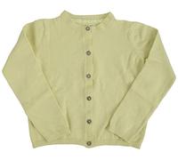 Ex-Store Girls Cotton Rich Button Front Knitted Cardigan Lime Green 6 Years