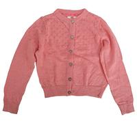Ex-Store Girls Cotton Rich Knitted Cardigan Coral 12 Years