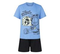 EX UK STORE Boys The Rebel Short Pyjamas Sleep Night Wear PJ Set 9 to 16 Years New (Garf 13-14)