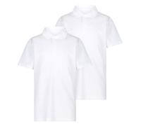 Ex UK Store Girls 2 Pack White Polo School T Shirts 3 4 5 6 7 8 9 10 11 12 13 14 15 16 Years (A5D4-5-6y)