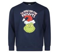 Ex UK Store Mens Christmas Sweatshirt The Grinch Xmas Jumper M to XXL Novelty Festive Top (Navy Blue M)