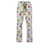 Ex UK Store Mens Pyjama Bottoms The Grinch Naughty Nice Lounge PJ Sleep Pants M L XL XXL New (UpDown L)