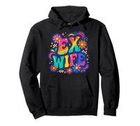 Ex Wife Groovy Retro Divorced Women Funny Divorce Pullover Hoodie