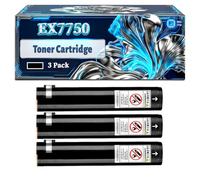 EX7750 Toner Cartridge Compatible for Xerox Phaser 7750DXF Phaser 7760VGX Phaser EX7750 Printers, With Chip Large Capacity 32000 Pages (3 Pack Black)
