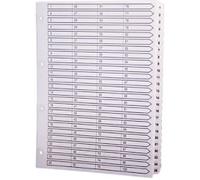 Exacompta 1 to 100 Numerical Dividers A4 White 100 Part Cardboard 11 Holes MWD1-100Z