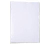 Exacompta 10 Cut Flush folders A4 PVC Smooth 13/100 mm Crystal