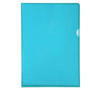 Exacompta - Ref 660595E - PVC Cut Flush Folder - Suitable for Holding A4 Documents, 0.1mm Clear PVC, Top & Right Openings, Cut Out for Easy Opening - Green (Bag of 10)