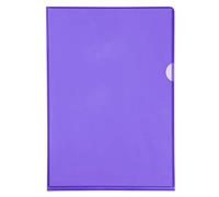 Exacompta 10 Cut Flush folders A4 PVC Smooth 13/100 mm Purple