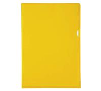 Exacompta 10 Cut Flush folders A4 PVC Smooth 13/100 mm Yellow