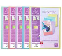 Exacompta 10 display books customisable Kreacover A4 50 pockets