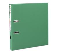 Exacompta Prem Touch Narrow Lever Arch File A4 50 mm Green 2 Rings 53143E Plastic Portrait 10 Pieces