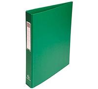Exacompta 10 rigid ring binders PP A4 4 rings green