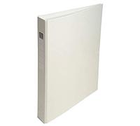 Exacompta - ref. 51388E - Box of 10 rigid PP binders - 4 round rings, diameter 25 mm - Spine 40 mm - External dimensions: 32 x 25.5 cm - Format to file A4 - Colour: white