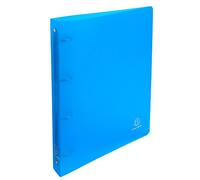 Exacompta 10 semi-rigid ring binders PP Chromaline A4 4 rings turquoise