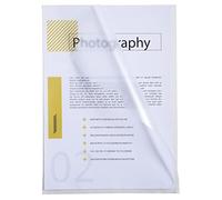 Exacompta 100 cut flush folders A4 PP grained economy 9/100 mm crystal