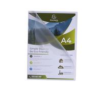 Exacompta - Ref 58320E - Box of 100 Forever Corner Pockets - Made of Recycled Grained Polypropylene - Thickness 12/100th - Dimensions: 22 x 31 cm - Format to File A4 - Crystal Colour