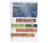 Exacompta - Ref 58600E - Grained PP Cut Flush Folders - 156 x 220mm in Size, Suitable for A5 Documents, 120 Micron Polypropylene - Crystal Clear (Pack of 100)