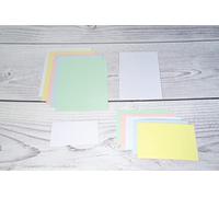 Exacompta 100 Index Cards Plain Unpunched in Film 210x297 mm Green