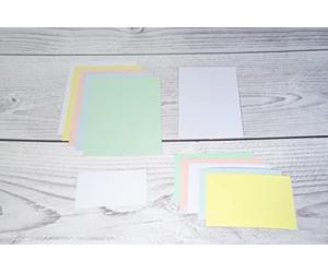Exacompta 100 Index Cards Plain Unpunched in Film 210x297 mm Green