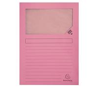 Exacompta 100 window folders plastic-free Super pink