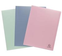 Exacompta 12 display books Autentik A4 50 pockets assorted colours