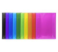 Exacompta - Ref 85770E - Iderama Collection - Semi-Rigid Display Book - 240 x 320mm in Size, Suitable for A4 Documents, 30 Pockets - Assorted Colours (Pack of 12)