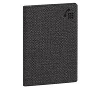 Exacompta - 132823E - Address Book - 9 cm x 13 cm - Made of Plastic in Textile Look - 96 Pages - Random Colour