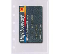 Exacompta - 14208E - Refill of 5 Business Card Pockets for Exatime 14 Organizer - 5 Storage Slots - Transparent