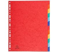 Exacompta 15 dividers glossy card rigid 12 blank tabs A4 Maxi