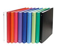 Exacompta 15 mm Ring Binder PP (Polypropylene) A4 4 Rings Assorted 51150E Pack of 20