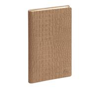 Exacompta 1607657E Eurotime 16 Baby Croco Pocket Diary 9 x 16 cm Week to View January to December 2026 Hazelnut