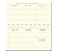 Exacompta - 164822E - Refill Pack Pocket Diary Temporel 16S Spiral Bound - 9 x 16 cm - Weekly Calendar January to December 2025