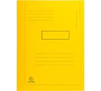 Exacompta 2 Flap Folder 445009E A4 Yellow Cardboard 24 x 32 cm Pack of 50