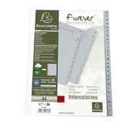 Exacompta 20 dividers grey recycled PP 26 alphabetical tabs A-Z A4