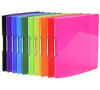 Exacompta Ring Binder Iderama 54670E Polypropylene A4 15 mm 2 ring Assorted Pack of 20