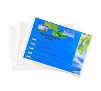 Exacompta 20 Punched Pockets Bevelled Corners PP Smooth Landscape