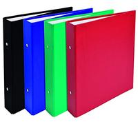 Exacompta - Ref 51070E - PP Ring Binder - 230 x 210mm in Size, Suitable for Storing A5 Documents, Polypropylene Cover, 2 x 25mm Rings, 40mm Spine - Assorted Colours (Pack of 20)