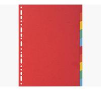 Exacompta Forever Recycled Divider 10 Part A4 220gsm Card Vivid Assorted Colours