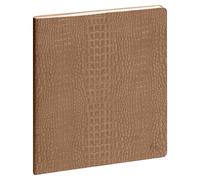 Exacompta 2207657E Horizons 22 Baby Croco Desk Diary 22.5 x 18.5 cm Week to View January to December 2026 Hazelnut