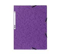 Exacompta 25 Elastic folders 3 Flaps Glossy Card 400 g/m² Purple