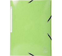 Exacompta 25 elastic folders Iderama Maxi Capacity 425g/m² anise green