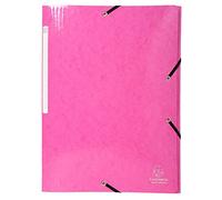 Exacompta 25 elastic folders Iderama Maxi Capacity A4 425g/m² pink