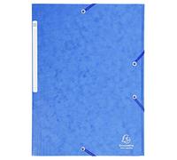 Exacompta 25 elastic folders Maxi Capacity 24x32 cm A4 blue