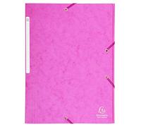 Exacompta 25 elastic folders Maxi Capacity 24x32 cm A4 pink