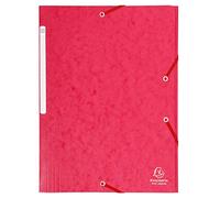 Exacompta 25 elastic folders Maxi Capacity 24x32 cm A4 red